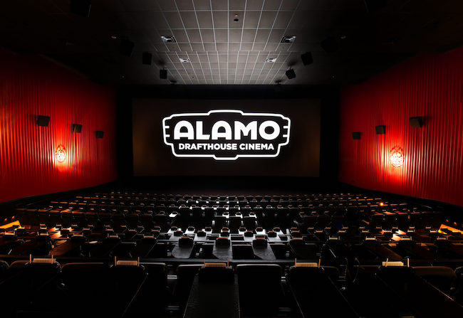 An image of Alamo Drafthouse inside the theater